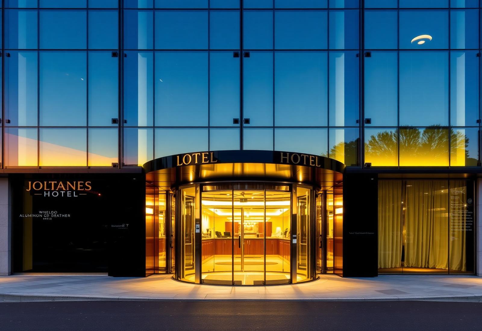 Boutique hotel entrance